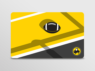 The Gridiron gift cards graphic design illustration
