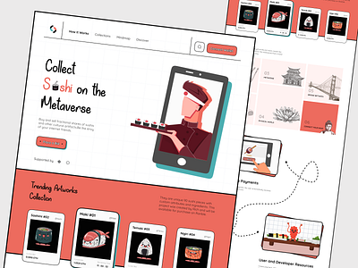 Sushimi - Landing page design