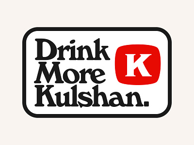 Drink More Kulshan. badge beer beer branding bellingham beverage brewery brewing design packaging typography vector vintage