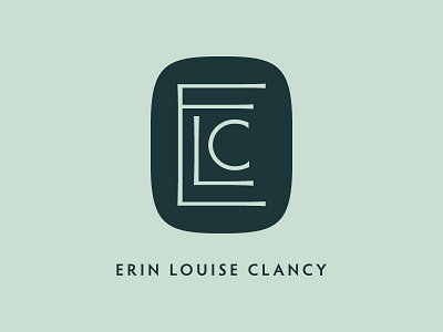 Erin Louise Clancy brand branding ceramics chop mark logo monogram