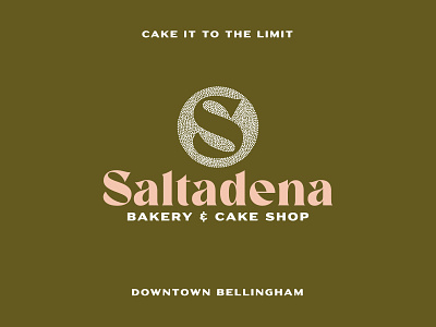 Saltadena Bakery & Cake Shop baker bakery baking bellingham brand branding cake cake shop circle cupcakes dessert icon logo logo design logos logotype restaurant sugar sweets vintage