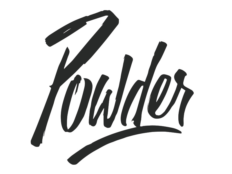 Typography with the Tombo typography logo type script