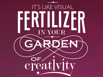 Visual Fertilizer design poster typography