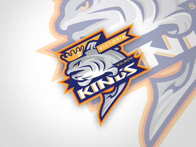 Victoria Salmon Kings logo hockey logo sports