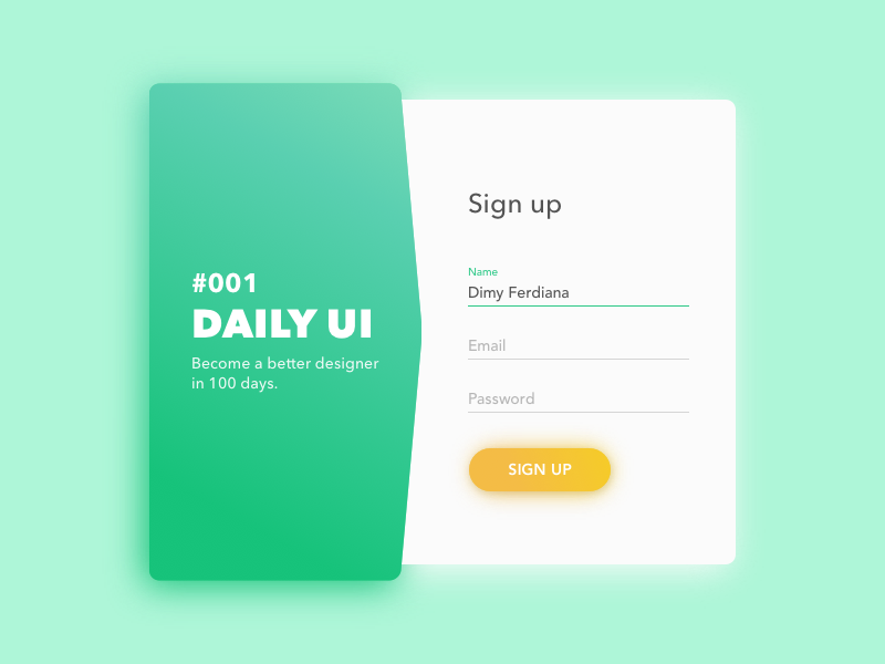 sign up modal by dimy ferdiana dribbble dribbble