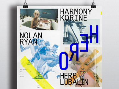 Hero akzidenz grotesk dennis hopper fastball gummo harmony korine herb lubalin marilyn monospace nolan ryan poster