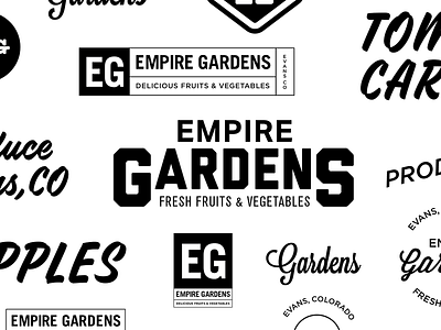 Empire Gardens identity design logo