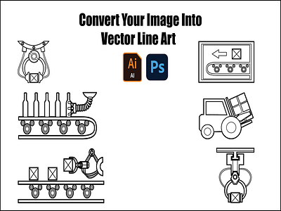 Vector line art graphic design illustration image line art line drawing machine single line art vector vector portrait