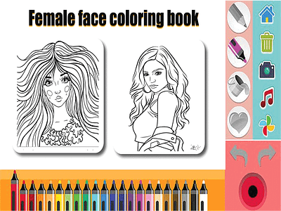 Coloring book activity book graphic design illustration kids coloring book line art line drawing vector vector tracing