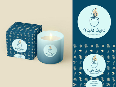 Logo and package design for a candle brand