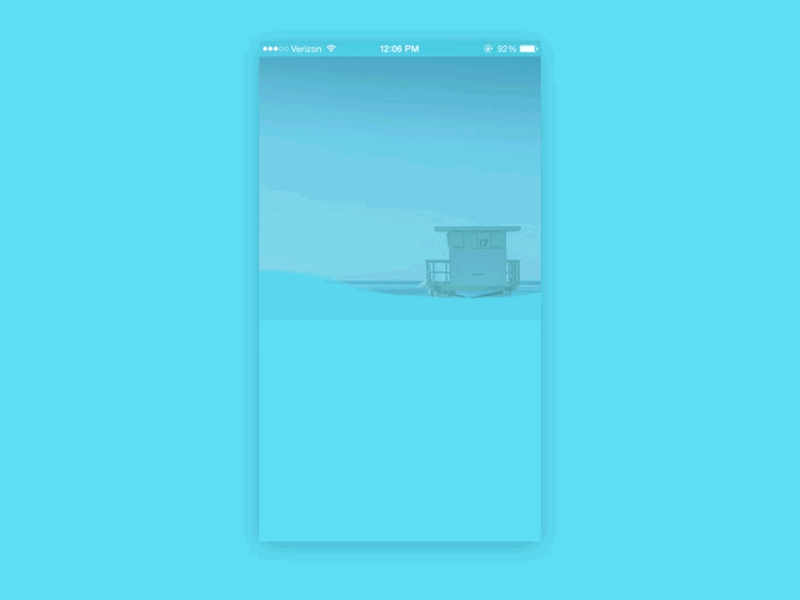 Daily UI: Weather Interface app boca raton dailyui flat florida iphone mobile ui ocean simple sun weather