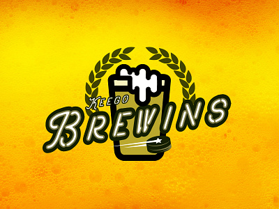 Keego Brewins beer beer league detroit hockey keego puck