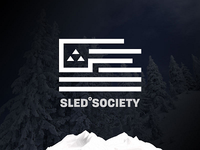 Sled Society braaap branding logo sled sled society snow snowmobile winter