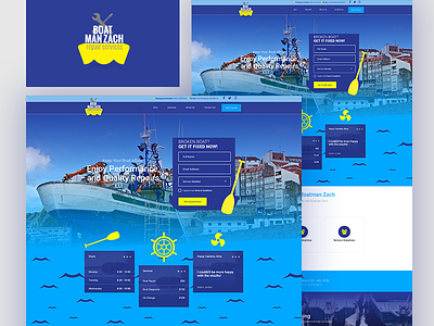 Boat Repair Website Design + Development