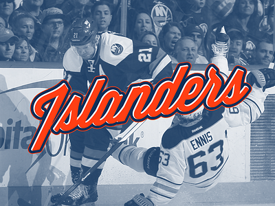 New York Islanders Islanders Lettering brooklyn font goal hockey illustration jersey lettering logotype new york islanders nhl puck