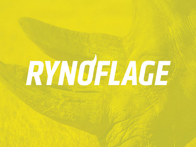 Rynoflage Logomark 3m africa camo green horn lime logomark rhinocerous rhyno ryno