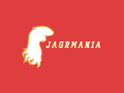 Jagrmania Runs Wild calgary flames goal goat hockey jagr mullet nhl orange red retro