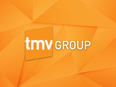 TMV Group Rebrand advertising agency agencies agency branding design detroit illustraiton logo design logomark orange rhombus tmvgroup triangles