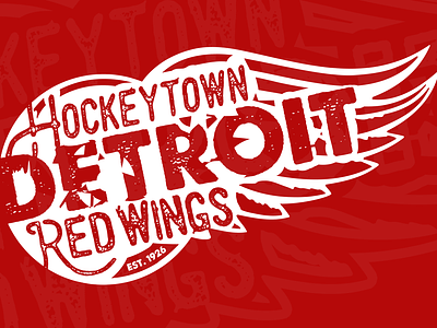 Red Wings Apparel Design Submission branding detroit emblem hockey illustration logo logomark michigan nhl red wings sports sports logo vector