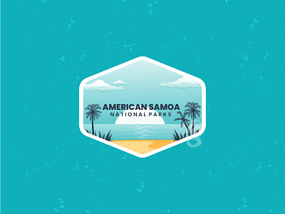 American Samoa 3d adventure adventure logo animation badge branding design flat graphic design illustration line art logo motion graphics retro ui vector