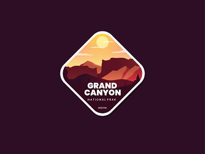 Grand Canyon 3d animation badge branding design flat forest grandcanyon graphic design illustration line art logo motion graphics park retro summer ui vector