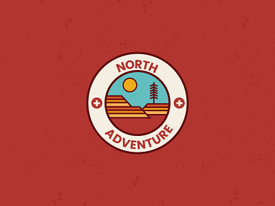 North Adventure 3d adventure adventure logo animation badge branding design flat graphic design icon illustration line art logo motion graphics mountain north summer ui ux vector