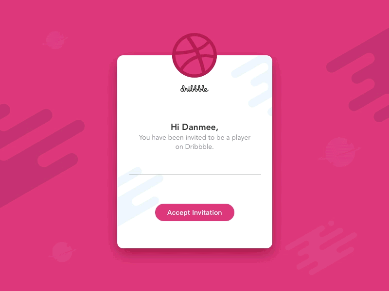 Hello, Dribbble gif