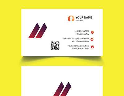 21 Simple Modern professional business card template design