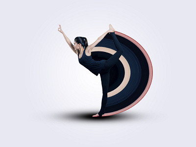 Circular Stretch Photo Effect girl