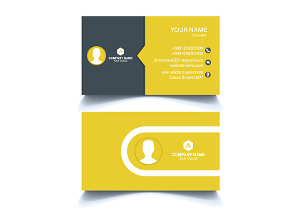Simple Modern professional business card professional