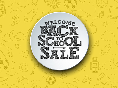 Welcome Back To School abstract design illustration