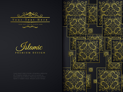 Greeting Card With Islamic Background abstract