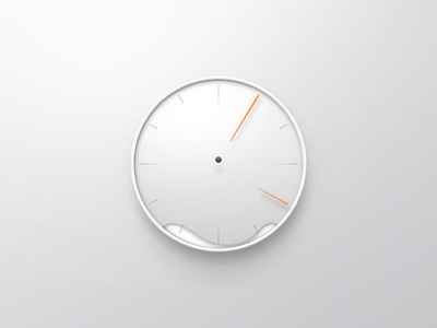 A sad clock icon ui