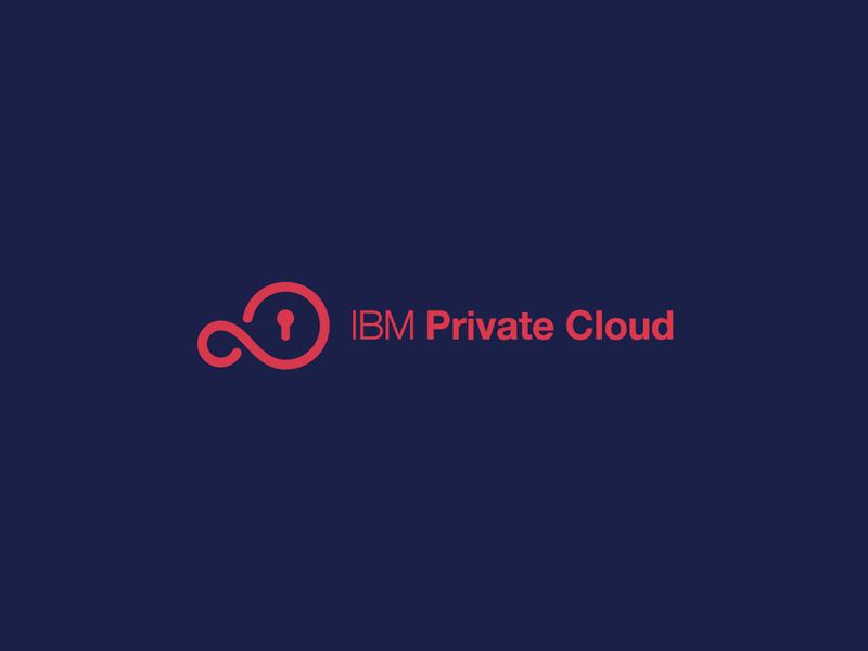 Private Cloud Animation animation branding cloud infinity keyhole lock up logo private