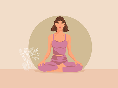 yoga design graphic design illustration