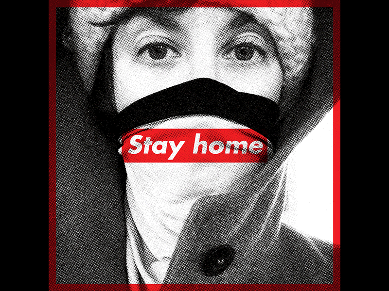 Daydream 192: Stay Home animation peregrine honig stay home stayhome supreme typedesign typography