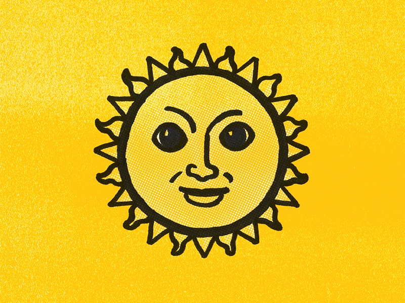 Daydream 195: Brighter Days Ahead animated animation emoji emojis icon iconography smile sun