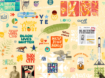 2020 at a glance. beer branding design icon iconography identity illustration kansas city logo typography