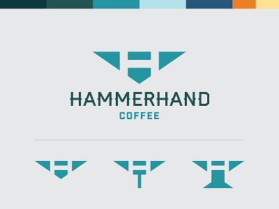 Hammerhand Coffee | Branding brand coffee design emerald hammer hammerhand icon identity logo