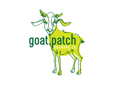 Goat Patch Concepts beer branding brewery design goat goat patch icon iconography identity linear logo symbol