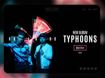 Landing Page. Royal Blood new album. #DailyUI #003 design figma graphic design landing page