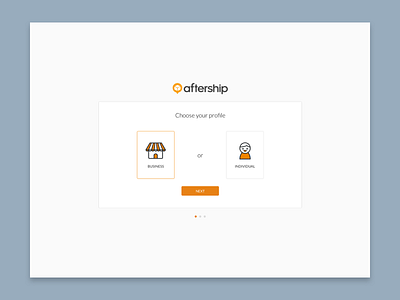 AfterShip User Onboarding aftership business form guide illustration onboard onboarding profile signup tracking ui ux