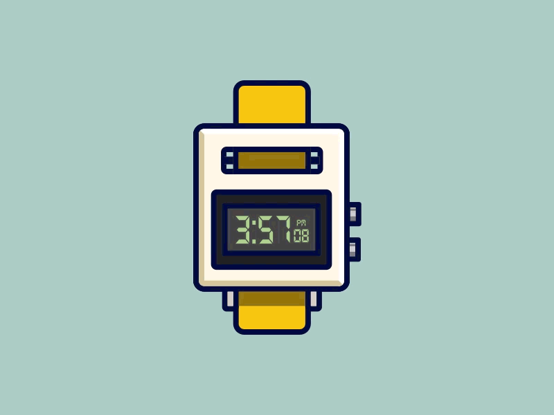 VOID Watch ae after effects animation button design gif icon illustration loop motion pattern watch