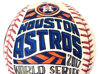 Astros Art Baseball art design mlb original painting