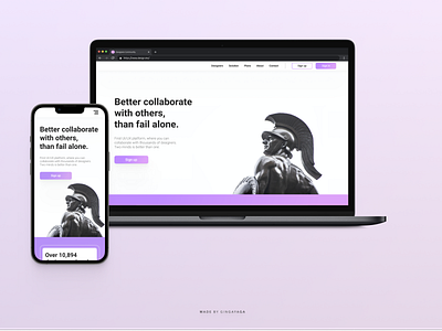 Design community landing page.