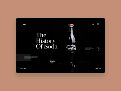 Soda website UI coke interaction soda ui ux web design website