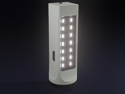 Emergency Light 3D Design