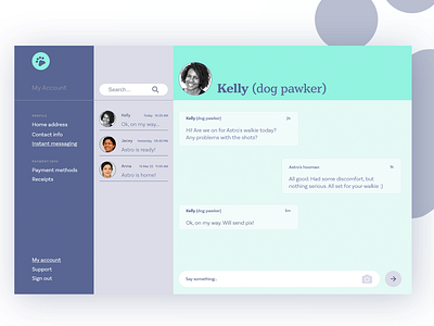 Daily UI - Direct messaging dailyui dailyuichallenge design ui uidesign ux writing visual design