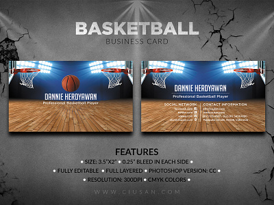 Basketball Business Card abstract advertising art background ball banner basket basketball boxing business card champion championship club collection color company competition concept