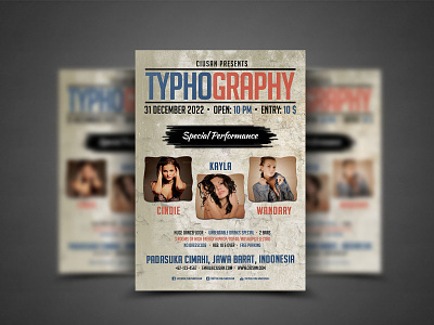Typhography Flyer Template abstract advertise art back background banner blank blue booklet business card catalog circle concept corporate cover creative design decoration design